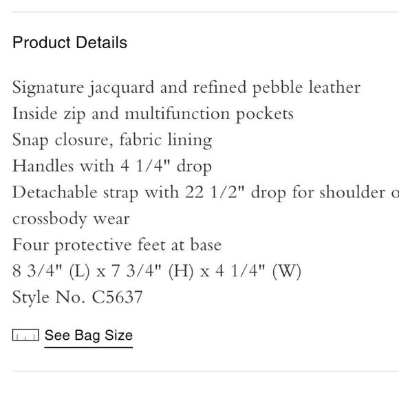 Coach Signature Stripe Dempsey Tote - Picture 6 of 12